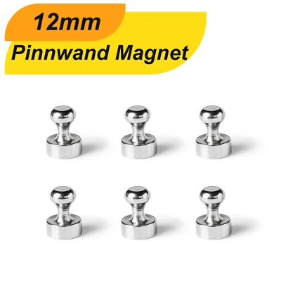 Neodym Kegelmagnet Pinnwand – 5kg Magnetkraft, Magnettafel Magnet, Ø12mm, starke - Bild 1 von 4