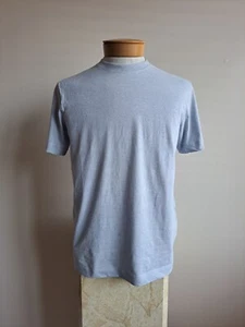 Neu mit Etikett Left Coast Tee kurzärmliges hellblaues Herren-T-Shirt aus Pima-Baumwolle Oberteil Größe XL - Bild 1 von 11