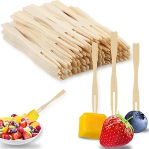 400PCS 3.5 Inch Appetizer Forks, Mini Forks, Mini Forks For Appetizers, Disposab - Picture 1 of 8