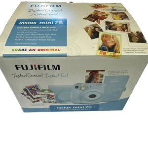 Fujifilm Instax Mini 7S Instant Camera Bundle - Light Blue NEW Never Used - Picture 1 of 5