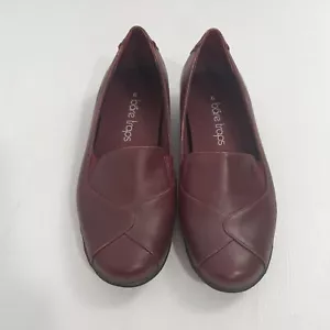 Bare Traps Burgundy Red Slip On Spy Comfort Shoes Sz 6 - Picture 1 of 5