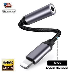 Für iPhone Kopfhörer Adapter Buchse 8 Pin auf 3,5 mm AUX Kabel Dongle Konverter - Bild 1 von 4
