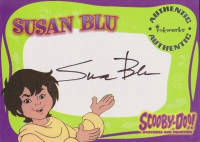 2003 SCOOBY DOO MYSTERIES AND MONSTERS SUSAN BLU AS FLIM FLAM A3 AUTOGRAPH CARD - Image 1 of 2