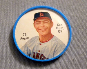 Moneda de béisbol premium Ken Hunt Salada Tea 1962 Los Angeles Angels - Imagen 1 de 1