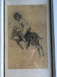 Lobel-Riche Alméry Beau dessin Original signé manuscrite encadré Art déco Style - Picture 1 of 7