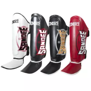 Sandee Cool-Tec Muay Thai Shin Guards Muay Thai Boxing Sparring Pads - Picture 1 of 6