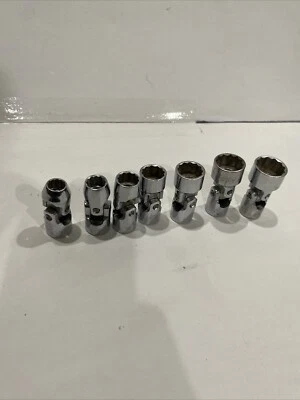 Williams USA 3/8" Drive Universal Joint Sockets 7 7/163/8,1/2,9/16,5/8,11/16,3/4 - Image 1 of 4
