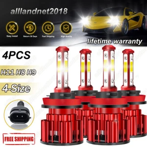 4x H11 LED Headlights Bulbs High Low Beam For Ford Transit-150 250 350 2015-2019 - Picture 1 of 12