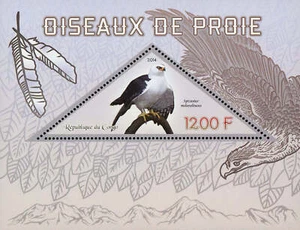 Congo Spizastur Melanoleucus Bird of Prey Souvenir Sheet Mint NH - Picture 1 of 1