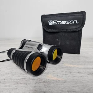 EMERSON UV Coated Compact Binoculars Center Focus Wheel Protective Case & Strap - Picture 1 of 8