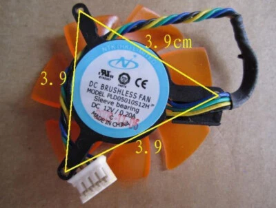 Power Logic PLD05010S12H DC12V 0.20A 50x50x10mm 50mm Graphics Card Cooling Fan - Image 1 of 4