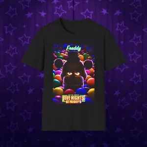 Five Nights At Freddy’s Movie Fnaf Bonnie Chica Foxy Unisex Softstyle T-Shirt - Picture 1 of 5