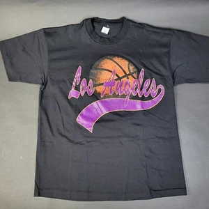 Vintage Single Stitch Unlicensed Los Angeles Lakers Basketball Tee T-Shirt 2XL XXL - Bild 1 von 7