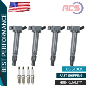 4X Ignition Coils +4 Spark Plugs for Lexus GS300Toyota Highlander 4RUNNER UF507 - Foto 1 di 9