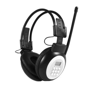 Casque Radio FM avec écran LCD écouteur Pliable sans Fil/Filaire stéréo antib... - Zdjęcie 1 z 7