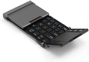 iClever Keyboard Folding Bluetooth usb Touchpad IC-BK08 Black Silver Pink Japan - Picture 1 of 15
