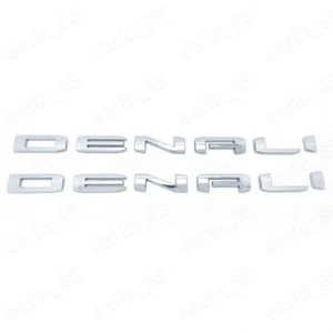 NEW 2pc Door DENALI Emblem Badge Letter Sierra 1500 2500 3500 hd Yukon xL Canyon - Picture 1 of 4