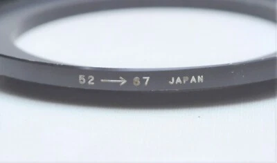 52-67mm Metal Step Up Adapter Ring 52mm Lens to 67mm Filter Converter E52-E67 - Image 1 of 2