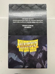 Dragonshield Matte Textured Sleeves Display (10 Boxes of 100 Sleeves) Jet Color - Picture 1 of 2