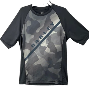 Camisa Oakley Hombre 2XL Negra Camuflada Manga Corta Rendimiento Activo Exterior Elastizada - Imagen 1 de 13