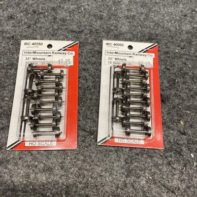 HO Intermountain IRC 40050 Wheels 33" 12 Pack NIP, 2 Pkgs Sealed (IM110925-10) - Image 1 of 4