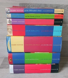 Harry Potter Books 1 To 7 Bloomsbury 3 x Hardback First Edition 4 x Softcover - Foto 1 di 24