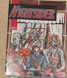 NIGHT SIDER NIGHTSIDER  GDW GAME DEIGNERS WORKSHOP DARK CONSPIRACY RPG VGC - Picture 1 of 1