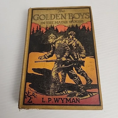 1922 Vintage The Golden Boys In The Maine Woods L.P. Wyman A.L. Burt 1st Edition Foto 1 de 4