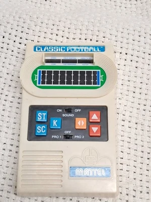 Vintage 1970  Mattel Classic Football Handheld Electronic Football New batteries - Image 1 of 4