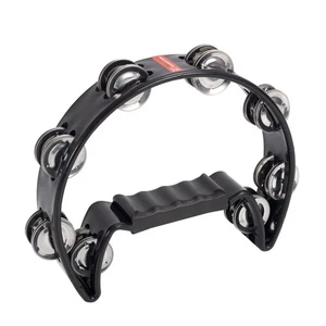 Percussion Plus half moon tambourine - black - Picture 1 of 2