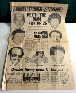 Speedway Claremont Feature 1981 Sprintcars Speedway Sedans Daily News Four Pages - Picture 1 of 3