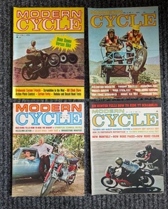 Vintage Original 1966 Modern Cycle Motorcycle Magazines  * 4  issues - Picture 1 of 1