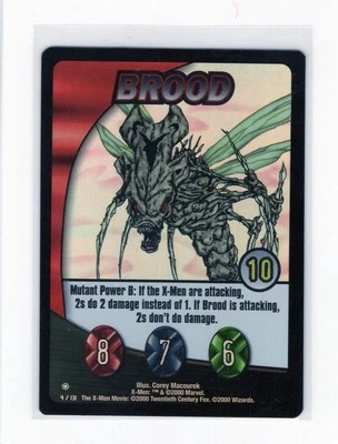 Holo Foil Brood # 4/131 X-Men Trading Game Cards Rares TCG WOTC 2000 XMEN - Image 1 of 2