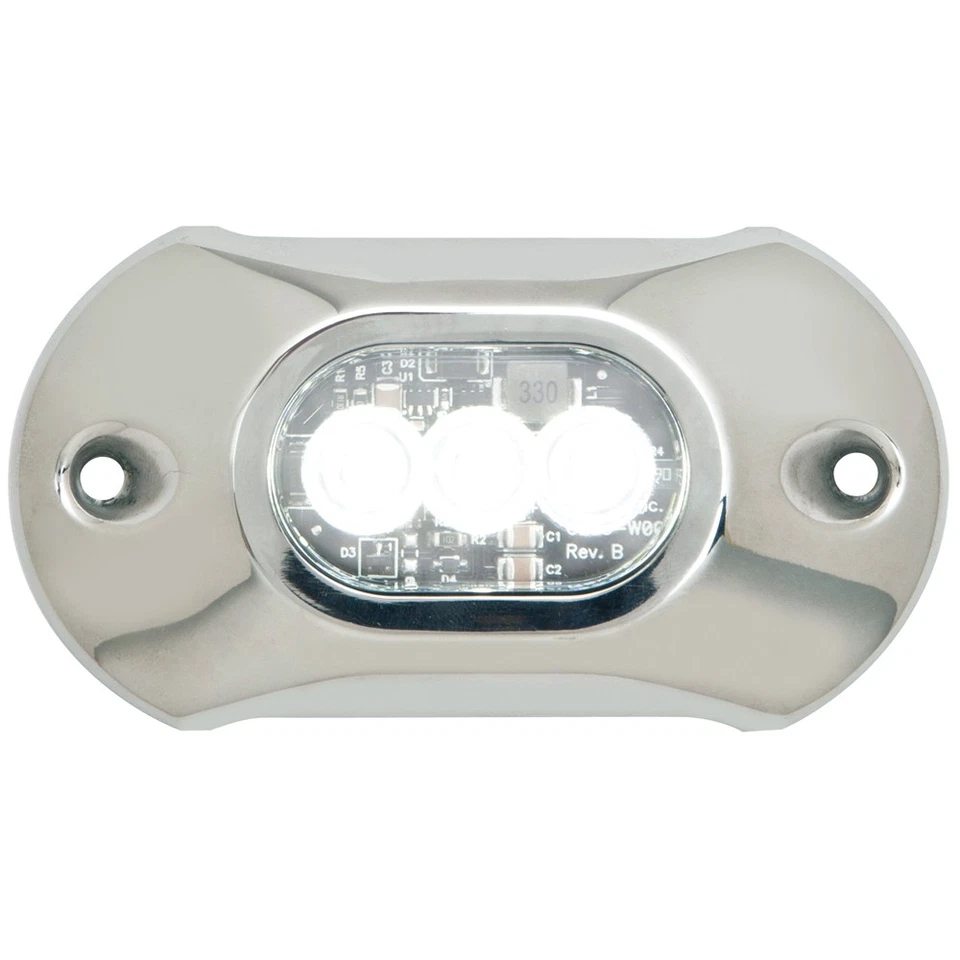 Attwood Light Armor Underwater LED Light - 3 LEDs - White - Image 1 of 1