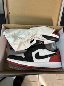 Nike Air Jordan 1 Low Retro OG Black Toe Size 7y - 2023 - CZ0858 - 106 - Picture 1 of 6