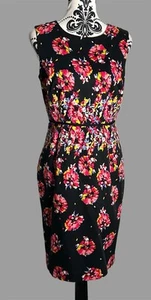 Fenn Wright Manson Colour Mix Sleeveless Straight Pencil Dress Size Uk 12 NWOT - Picture 1 of 7