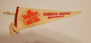 Vintage 12" Felt Pennant CANADA Gander-Airport Newfoundland as shown - Picture 1 of 2
