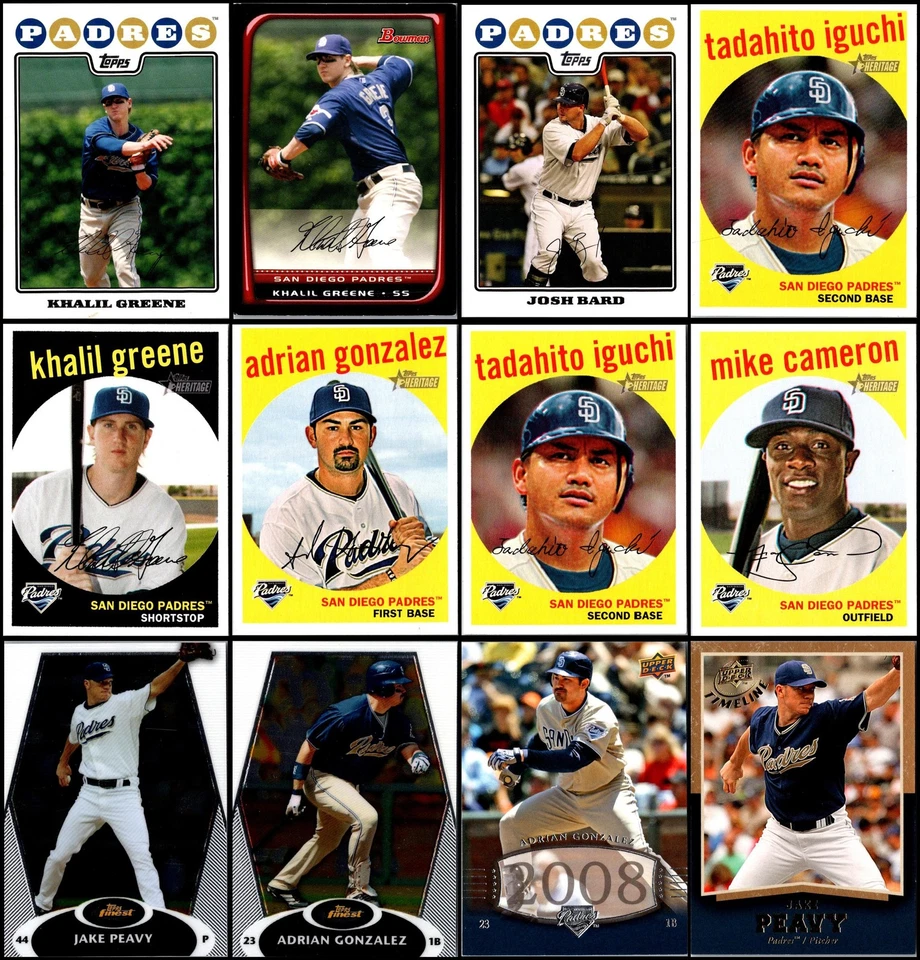 Lote de tarjetas 2008 de los Padres de San Diego (74) - Una verdadera joya - ¡Haz que cada día sea especial! Foto 1 de 4