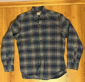 Button Down Hemd J Crew Langarm Blau Kariert Herren Large’s - Bild 1 von 4