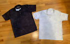 Greater Half Camo Polo Golf Shirts Lot of 2! Both Men's Sz LARGE L Pair of Two!