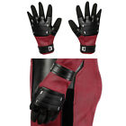 The Deadpool Cosplay Gloves Wade Wilson Faux Leather Glove Costume Accessories