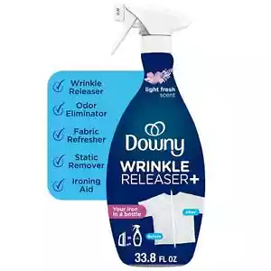 Downy Spray Antirughe e Rinfrescante per Tessuto, Profumo Fresco Leggero, 33,8 fl oz - Foto 1 di 5