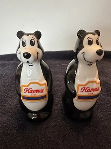 1997 Hamm's Bear Salt & Pepper Shaker - Limited Edition - Picture 1 of 4