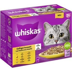 Whiskas Multipack 7+ Geflügel Auswahl in Gelee | 48x 85g - Bild 1 von 1