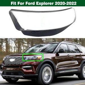 Left Headlight Lens Lampshade Cover Housing Seal Glue For Ford Explorer 2020-22 - Picture 1 of 8