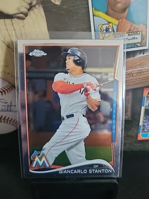 2014 Topps Chrome #173 Giancarlo Stanton Miami Marlins 🔥 - Image 1 of 4