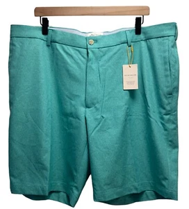 Peter Millar Crown Sport NUOVO Uomo Taglia 40 Golf Chino 9" Pantaloncini Verde "Caddyshack" - Foto 1 di 5