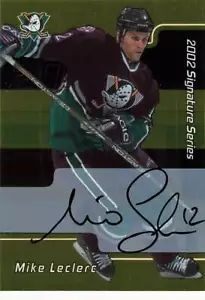 MIKE LECLERC 2001-02 BAP SIGNATURE SERIES GOLD #073 - Picture 1 of 1