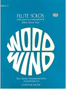 FLUTE SOLOS Volume 3, by Trevor Wye, NEW FLUTE MUSIC BOOK, FREE POSTAGE - Picture 1 of 2