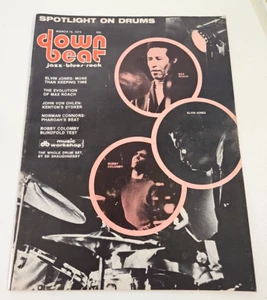 Down Beat Magazine March 16, 1972 Max Roach, Bobby Colomby, Elvin Jones, drums - Picture 1 of 8